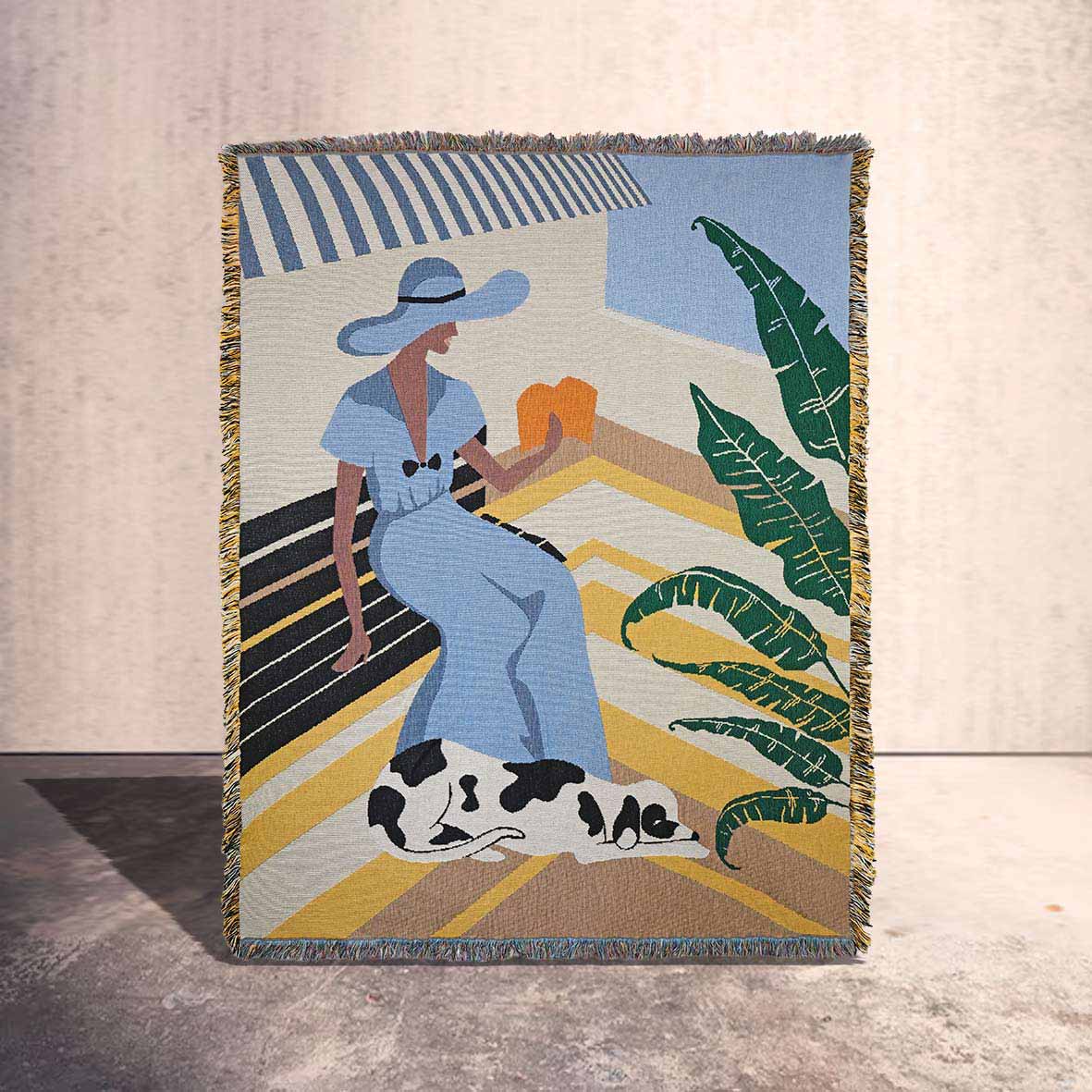 Serenity Woven Throw Blanket – Atelier Yuchi